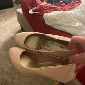 Pink platform heels